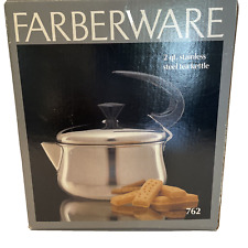 Vintage Farberware Model 762 Stainless Steel Tea Kettle Teapot NEW in BOX picture