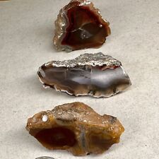 3 Mini Polished Moroccan Red Seam Agate 2 very Fiery 1