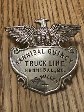 Hannibal-Quincy Truck Lines Hat Badge picture