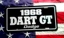 1968 Dodge DART GT license plate car tag '68 Mopar Muscle Performance 273 318 picture