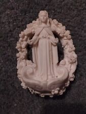 Vintage Faro By Roman 1992 Virgin Mary Madonna Holy Water Font  Wall  Plaque  picture