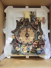 Vintage Danbury Mint Boyds Bears Collector's Display 3D Table Wall Clock WORKS picture