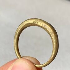 EXTREMELY ANCIENT BRONZE ANTIQUE EAGLE ENGRAVING RING VIKING RARE AUTHENTIC picture