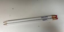 2x White Gallery Dept Pencils Josue Thomas Never Used picture