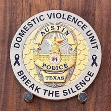 Austin Police Domestic Violence Unit Texas Challenge Coin M#18 picture