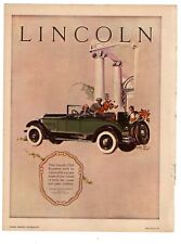 1925 Lincoln Club roadster original ad - from Theatre Magazine  picture