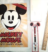 Vintage Disney Colibri Mickey & Co Pen In Case New w/ Book picture