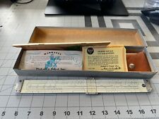 Rare VTG PICKETT Model N 1010-T Trig  Slide Rule Original Box Manual Case - USA picture