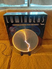 Luminglas 16” Sunburst Plasma Light Touch Sound Interactive Lightning Glass Disk picture