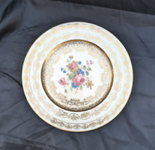 New York Atlas China Plate 10.5” Warranted 22 Karat Gold  picture