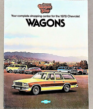 1978 CHEVROLET WAGONS SALES BROCHURE CATALOG ~  20 PAGES picture