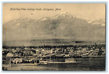 1910 Bird's Eye View Looking South Livingston Montana MT Antique Postcard picture