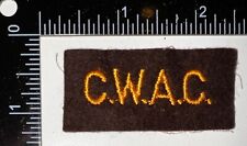 WWII Canadian Women's Army Corps CWAC Cloth Patch Flash Formation Sign picture