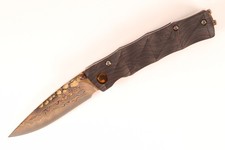Mcusta Seki Japan MC-33 25th Anniversary Bamboo Copper G10 Folding Pocket Knife picture