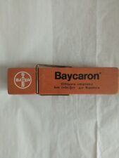 vintage large wooden peg advertising bayer baycaron picture