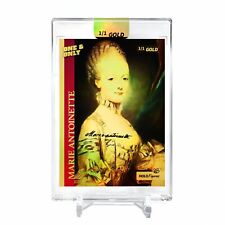 MARIE ANTOINETTE Holographic Card 2023 GleeBeeCo Holo Figures #MRLS *GOLD* 1/1 picture