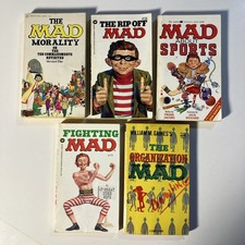 Mad Magazine Paperback Lot of 5 Morality Rip Off About Sports Fighting +++++ picture