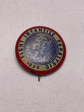 Vintage Pinback Button March Of DIMES 1939 Fight Infantile Paralysis Pin picture