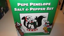 Vintage Xmas Pepe Le Pew Penelope Salt Pepper Warner Bros Store Christmas picture