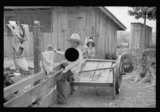 Wilson Cotton Plantation Arkansas 1930s Child on Wagon Rickets Malnutrition picture