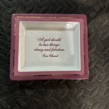 Two's Company Wise Sayings Desk Tray Classy & Fabulous- Chanel picture