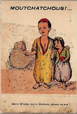 c1910 ALGERIAN YOUNG COUPLE STREET BEGGAR ARTIST CHAGNY POSTCARD 26-101 picture