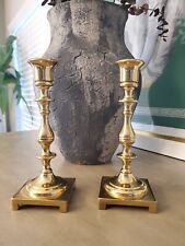 SEIDEN Solid Brass Candlesticks Candle Holders Set of Two 7
