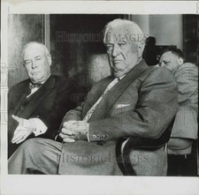 1952 Press Photo Pat McCarran and lawyer at damage suit hearing in Washington picture