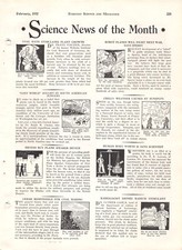 Science News For The Month Of February 1932 Vtg Science & Mechanics Mag Articles picture