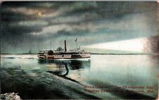 Maryland Steamer Louise c1910 Moonlight On Chesapeake Bay Vintage Postcard picture