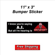 SKYNET AI Bumper Sticker picture