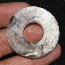Genuine Ancient Chinese Jade Bi Disc Ring with Engravings Circa 3000-2000 BCE picture