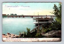 Springfield MA-Massachusetts, Steamer Silvia Connecticut River Vintage Postcard picture