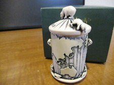 Harmony Kingdom Planet Dustbin Earths Decline UK Made Marble Resin Box Figurine picture