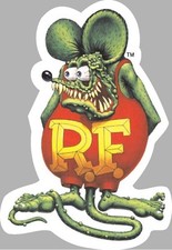 RAT FINK RAT ROD OLD SCHOOL HOT RODS MUSCLE CAR VINTAGE PERFORMANCE STICKER picture