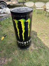 Monster Energy Cooler Store Display Size 16.5 Inches Diameter 39 Tall picture
