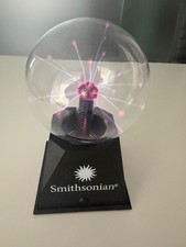 Smithsonian Plasma Ball Lamp Light Touch Sensitive - Touch & Sound Responsive picture