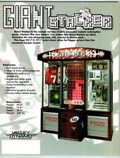 Giant Stacker Lighthouse Arcade Redemption Game Flyer Original Paper 8.5