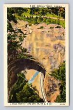 Natural Tunnel VA-Virginia, Highway Through Tunnel, Antique Vintage Postcard picture