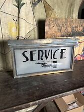 1940s Lighted Service Pointing Finger Sign Arrow Art Deco Restaurant Cafe Bar picture