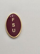 Florida State University Hat Lapel Pin Back Metal Vtg Enameled picture