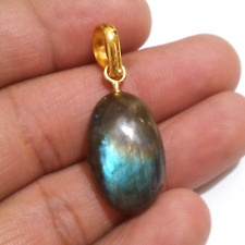 AA+ Ultimate Blue Labradorite Drill Oval Shape 23.40 Crt Cabochon Loose Gemstone picture