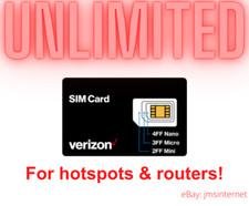 Verizon UNLIMITED Data Hotspot Router 5G & 4G LTE SIM Plan Home RV Internet $89 picture