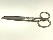 Vintage Chrome Hot Drop Forged Steel Scissors 6.5” Length Made In Italy picture