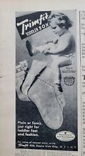 1947 Trimfit Socks Sox Topless Toddler Girl Vintage Fashion Ad  picture