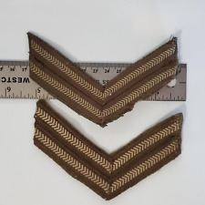 WW2 Canadian Women's Army Corps CWAC Sleeve Rank Insignia Pair Not 100% Positive picture