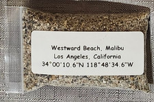 Westward Beach Malibu California Sand Soil Dirt Sample Apx. 30ml picture