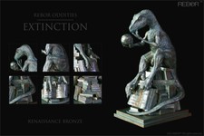 Rebor Extinction Velociraptor Bronze Ver. Dinosaur Statue Jurassic Animal Model picture