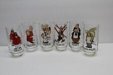 (6) 1975 Coca Cola POPEYE Glasses KOLLECT-A-SET  Olive Wimpy Brutus Swee'Pea picture