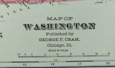 Vintage 1902 WASHINGTON Map 22